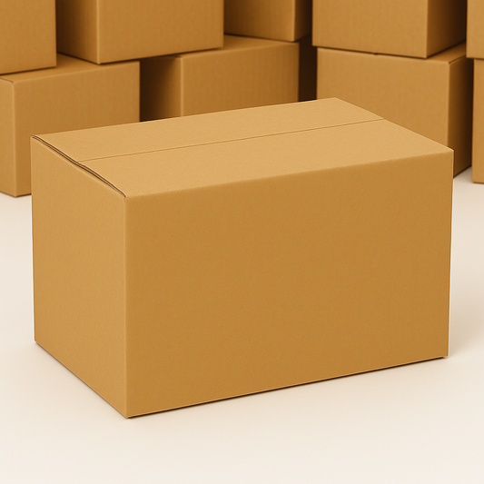 20 x 14 x 10 Inch Moving Boxes ECT 32 Kraft Corrugated Cardboard Shipping Boxes for Packing Mailing Storage and Office Use