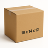 18 x 14 x 12 Inch Moving Boxes ECT 32 Kraft Corrugated Cardboard Shipping Boxes for Packing Mailing and Storage
