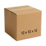 12 x 12 x 12 Inch Cube Moving Boxes | Sturdy ECT 32 Kraft Corrugated Cardboard for Packing, Shipping, Mailing, and Storage