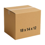 18 x 14 x 12 Inch Moving Boxes ECT 32 Kraft Corrugated Cardboard Shipping Boxes for Packing Mailing and Storage