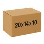 20 x 14 x 10 Inch Moving Boxes ECT 32 Kraft Corrugated Cardboard Shipping Boxes for Packing Mailing Storage and Office Use