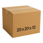 20 x 20 x 12 Inch Moving Boxes ECT 32 Kraft Corrugated Cardboard Shipping Boxes for Packing Mailing and Storage20 x 20 x 12 Inch Moving Boxes ECT 32 Kraft Corrugated Cardboard Shipping Boxes for Packing Mailing and Storage